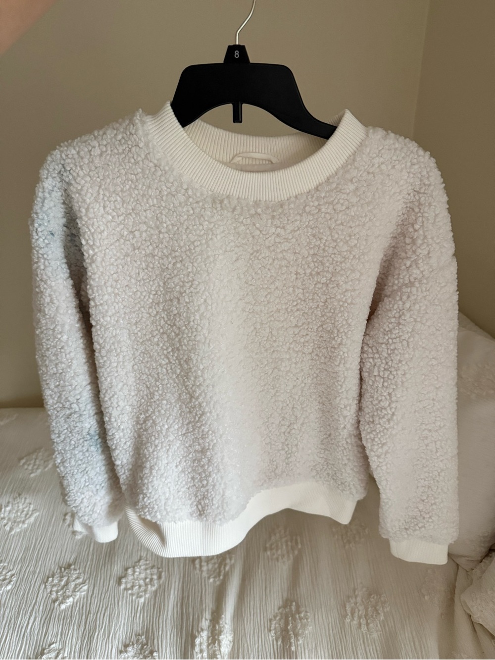 Truth Cozy Cream Sherpa Crewneck Sweater - Women's S